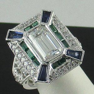 Xavier 3.66ct Absolute & Created Sapphire Ring